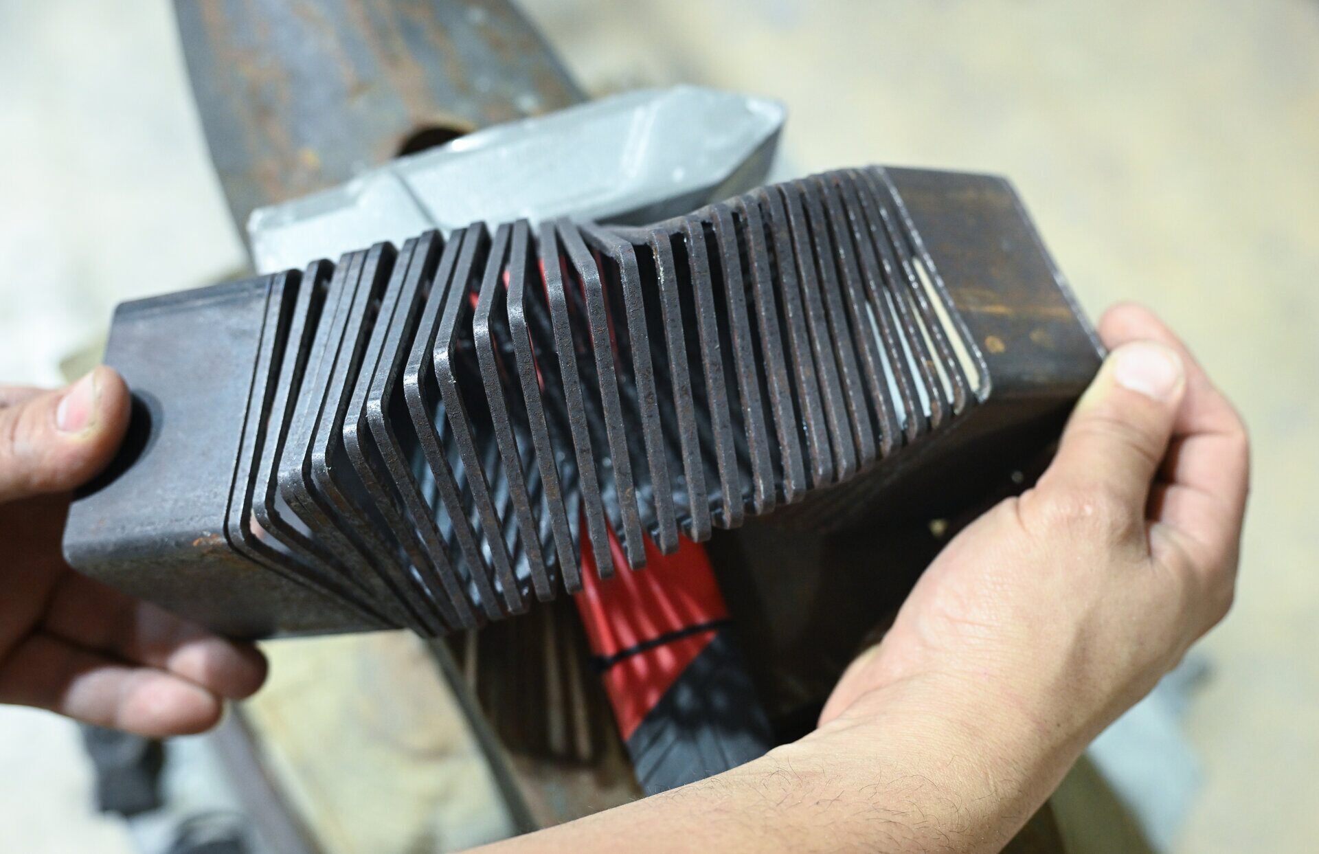 Forged art piece